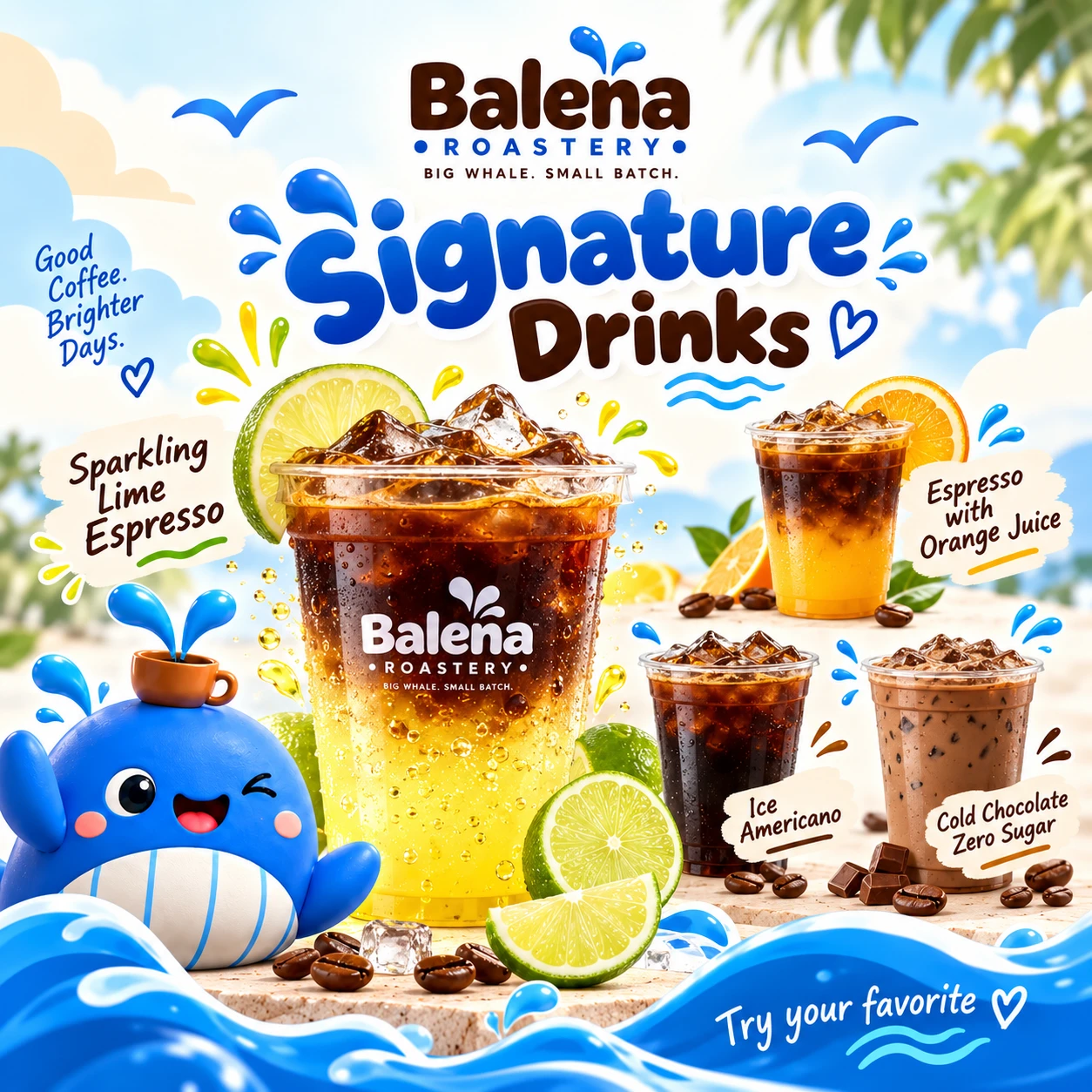 เมนูซิกเนเจอร์ของ Balena Roastery